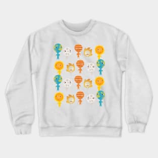 Sun, earth and moon Crewneck Sweatshirt